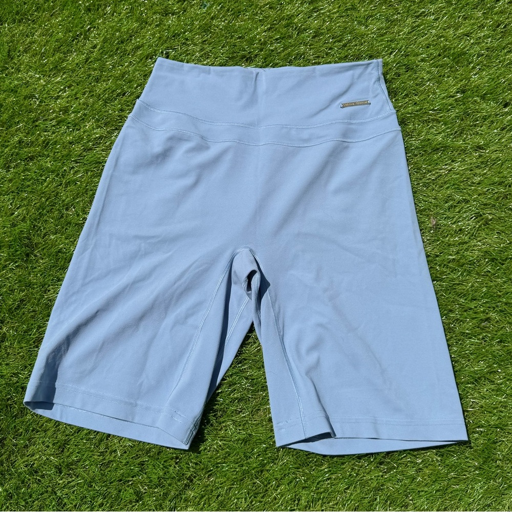 BLUE GymShark x Whitney Simmons Cycling Shorts w/Metal Tab